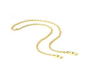 jiesinlov Purse Chain Strap CrossBody Handbag Gold Chains Shoulder Bag Strap Replacement,with Metal Buckles (B 35.4in)