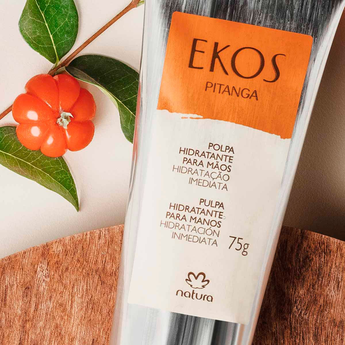 Linha Ekos Pitanga Natura Polpa Hidratante Para As Maos 75 Gr Natura Ekos Brazilian Cherry