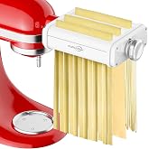Pasta Attachment for KitchenAid Stand Mixers, 3 in 1 Pasta Maker Set | Includes Pasta Roller, Pasta Cutter and Fettuccine Cutter with Cleaning Brush