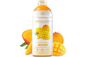 Smartfruit Mellow Mango + Immunity – 100% Real Fruit Purée with Mango, Banana, Apple & Pineapple – Great for Smoothies, Juice, Yogurt, Cocktails, Teas – High in Vitamin C, Selenium & Zinc – 48oz