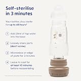 MAM Easy Start Anti-Colic Bottle Starter Set with Soother Blue 4x Bottles view 4