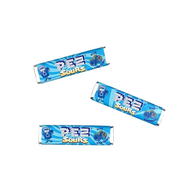 CANDY REFILLS, SOUR BLUE RASPBERRY FLAVOR, 4 POUND BULK BAG (APPROX. 160 PIECES), CANDY WRAPPED