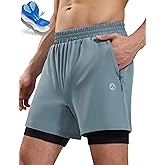 Nepest Men’s 4D Padded Mountain Bike Shorts MTB Cycling Biking Bicycle Riding Shorts with Zipper Pockets