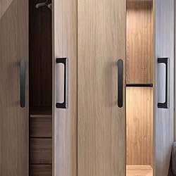 Evionlin Black Round 5 in 4 pcs Wooden Drawer Pulls