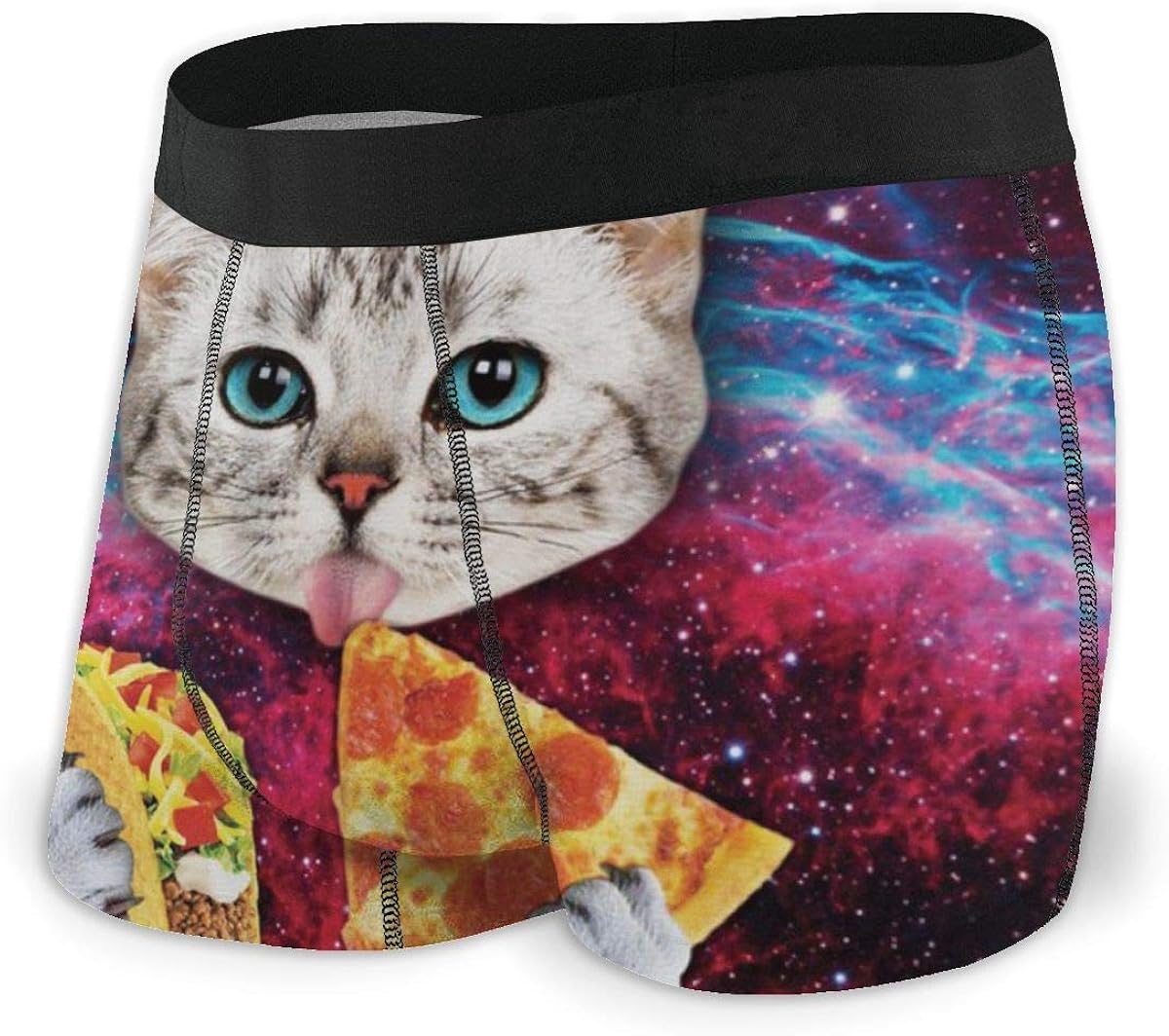 HomePink Men's Breathable Underwear Galaxy Taco Cat Pizza Comfortable