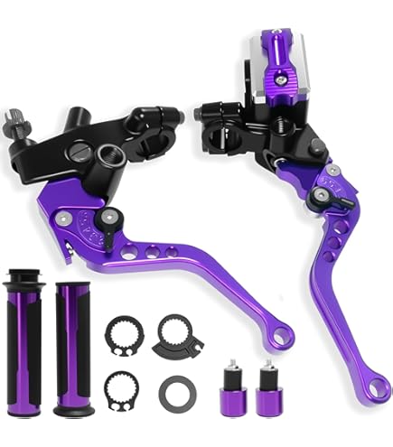 Amazon.com: BLUE ELF Purple CNC 6 Position Shorty Brake