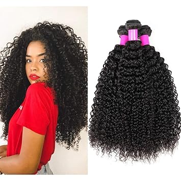 Amazon Com 8a Brazilian Kinkys Curly Hair Bundles100
