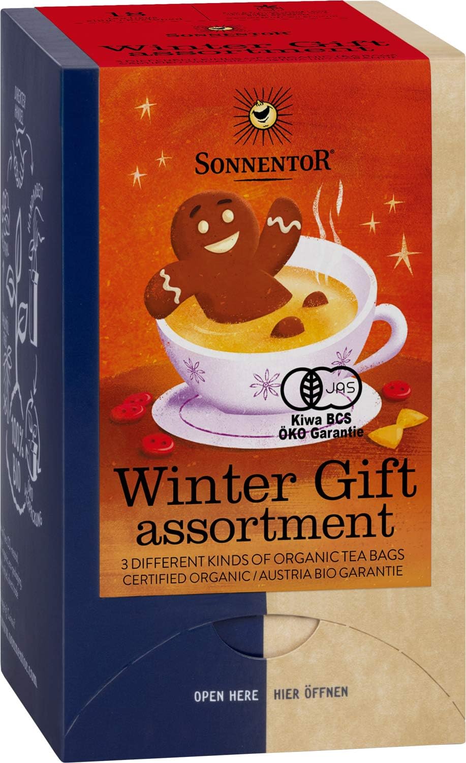 SONNENTOR Winter gift assorted gingerbread thyme × 18 bags Tea bag