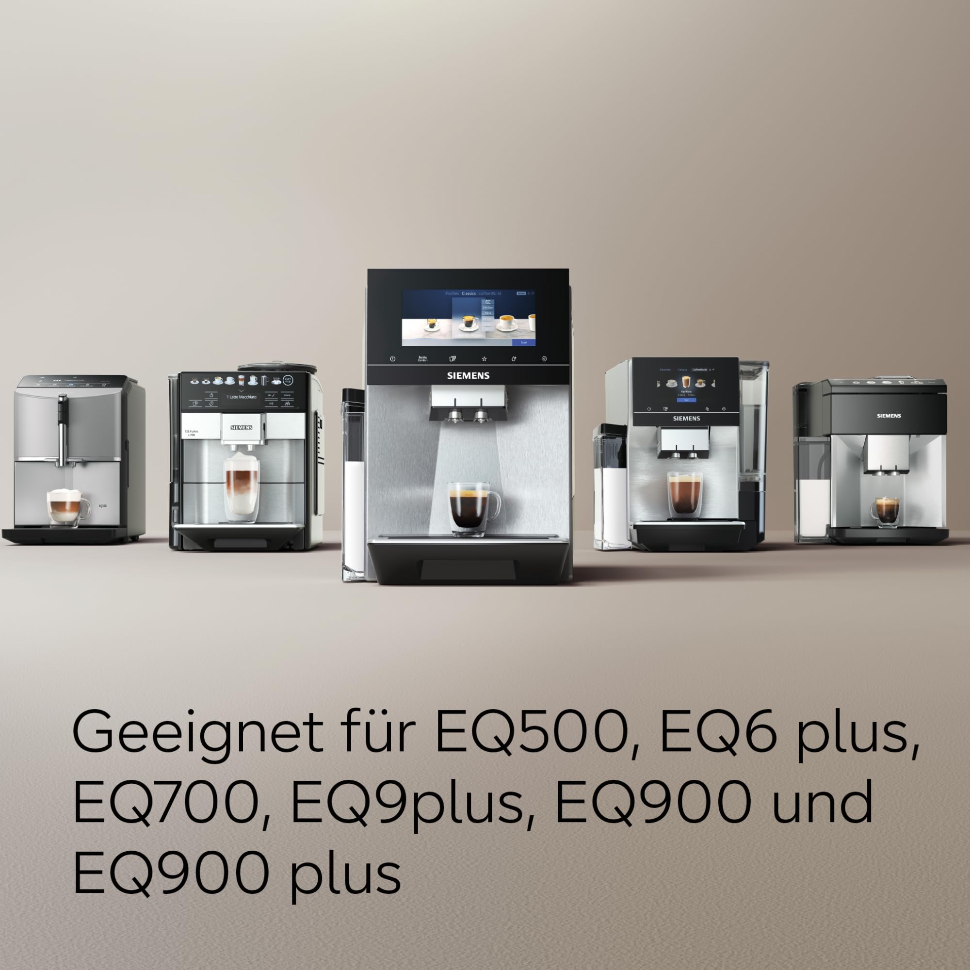 Siemens Thermo-Kaffeekanne TZ40001, direktes Brühen aus dem Kaffeevollautomaten, Warmhaltefunktion, Schiebedeckel, leicht zu reinigen, perfekt für EQ500, EQ700, EQ6 plus und EQ900, 1 L, Edelstahl 8