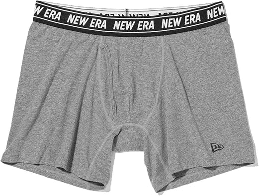 Amazon ニューエラ Newera ボクサーパンツ ブランド メンズ ローライズ 下着 おしゃれ 大きいサイズ 綿 1枚組 前閉じ 紳士下着 シンプル ロゴ 彼氏 伸縮性 シューズ バッグ