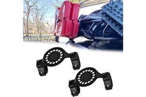 DarSeity UTV ATV 1''- 2'' Roll Bar Universal Gas / Water Tank Holder Mounting Brackets for Polaris Ranger XP RZR, Can Am Maverick X3, Wildcat, Kawasaki Teryx (2 Sets for 10L Tank)