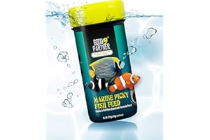 GOOD PARTNER Purify Series for Marine Fish Food, Saltwater Fish Sinking Pellets, Suitable for Clown Fish, All Natural Ingredients, Balanced Composition of Fish Feed, 2.65 oz (Pack of 1)