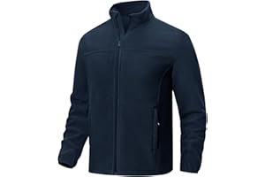 Rdruko Men's Fleece Jacket Full Zip Lightweight Warm Outdoor Hiking Casual Jacket