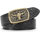BELTROAD Mens Ratchet Western Belt Leather Cowboy Belts for Men with Automatic Western Buckle Belt for Jeans Christmas Gifts
