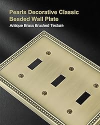 TREEWELL 2-Pack Triple Toggle Light Switch Cover