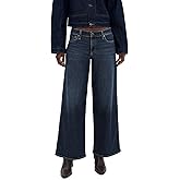 rag & bone Women's Aiden Low-Rise Wide Leg Jeans