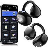 AMINY Translation Earbuds Real Time 163 Languages Ai Translator Ear Buds Audifonos Traductores Inglés Español, 3-in-1 Translating Device Wireless Earphones for Travel Meeting Business Learning