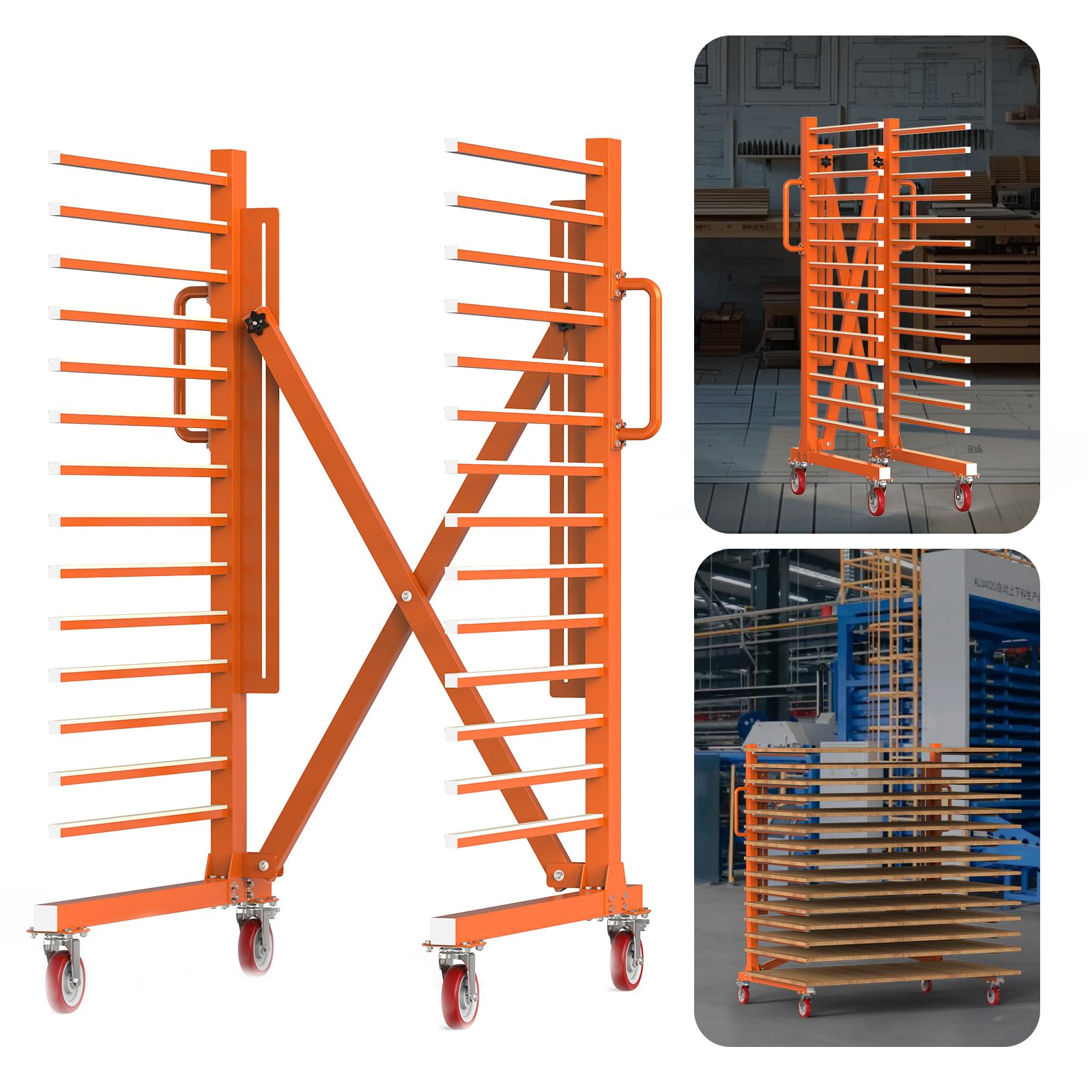 Photo 1 of 15-Shelf Door & Cabinet Door Paint Drying Rack–Heavy-Duty Metal Rack for Painting, Staining & Curing Doors, Cabinet Doors, Trim & Wood Panels – Space-Saving Drying System for Shops & Remodeling Pros