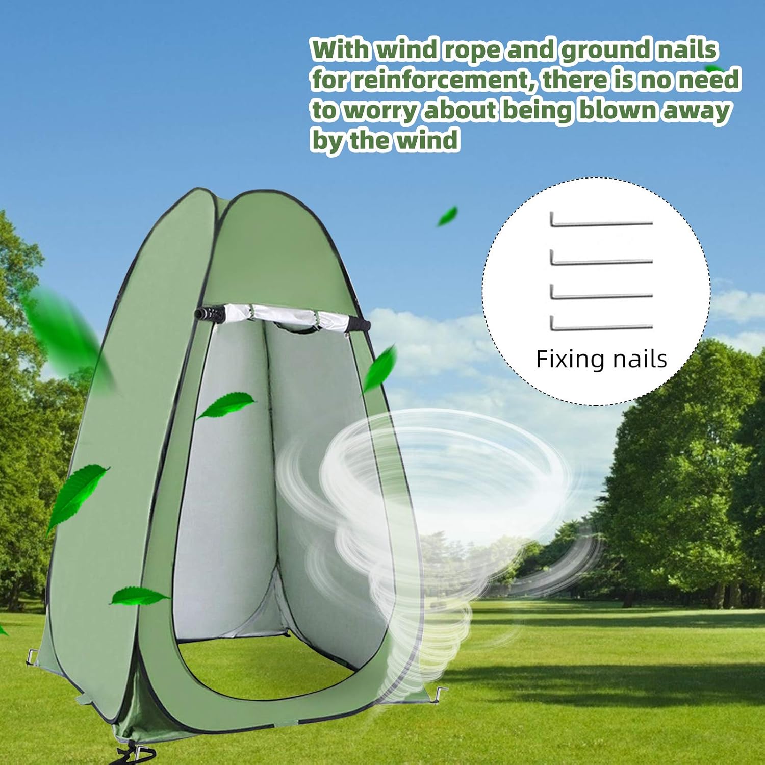 Portable Pop-up Shower Privacy Tent Outdoor Camping Dressing Room Toilet Beach Spacious Tent Shelter: Sports & Outdoors
