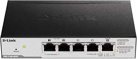 Amazon Com D Link Poe Switch 5 Port Smart Managed Gigabit Ethernet Extender Internet Network Layer 2 Power Over Ethernet Dgs 1100 05pd Black Gray 5 Port Gigabit W Poe Computers Accessories
