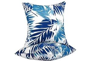 XXPILOS Outdoor Throw Pillows - Decorative Pillows with Insert Included Set of 2 Outdoor Pillows for Patio Furniture 18x18 Inch
