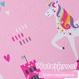HOTUT 2 Pcs Kids Aprons Unicorn Print Adjustable Halter Neck Pink Blue view 4