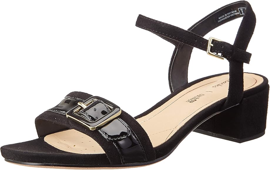 clarks block heel sandal