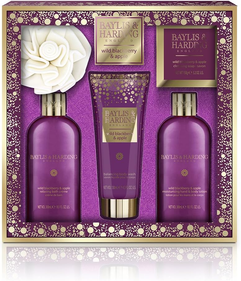 Baylis & Harding Wild Blackberry Apple Pamper Set Bath Body Gift NEW