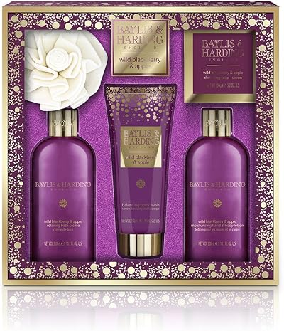 Baylis & Harding Wild Blackberry Apple Pamper Set Bath Body Gift NEW