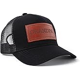 Dad Hat Gift for Father's Day - New Grandpa Gift Trucker Hat for Dad Golf Hat with Custom Leather Patch
