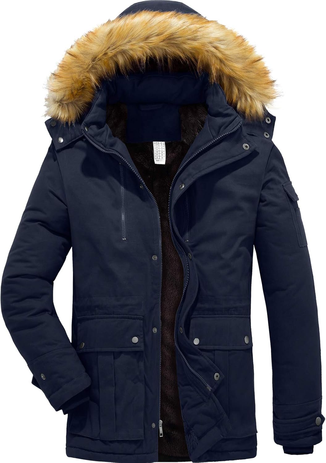 fleece lined winter jacket