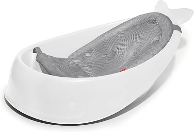 Skip Hop Moby Smart Sling Bathtub 3 Step PVC Free Phthalate Free White