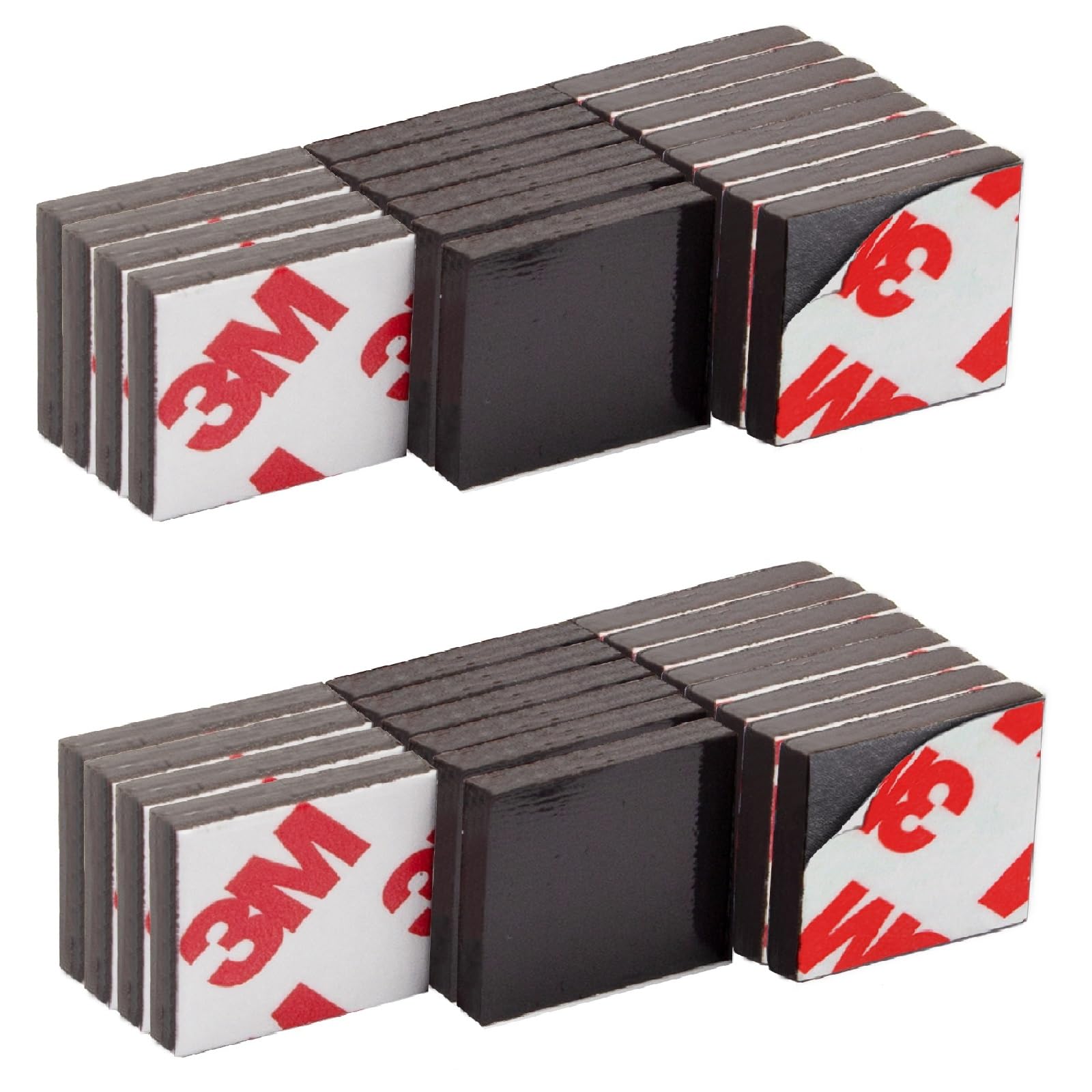 Photo 1 of 160 Mil Strong Magnets with Adhesive Backing(Each Square 3/4" x 3/4") for Heavy Duty Items,Peel and Stick Self Sticky Magnets (36PCS)