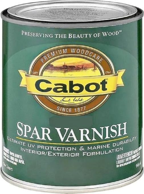 Cabot 18040 Interior/Exterior Gloss Spar Varnish Household Varnishes