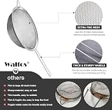 Walfos Fine Mesh Strainers Set Premium Stainless Steel Colanders Sifters view 3