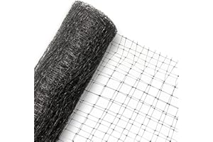 Dafoecheer Bird Netting - 8 x 48 FT Heavy Duty Garden Netting Deer Fence Net for Vegetables, Plant and Fruit Trees Against Birds, Deer and Other Animals