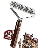 Extra Large 2-Sided Undercoat Rake for Dogs