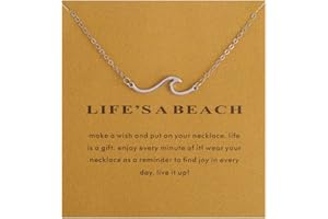 LANG XUAN Friendship Compass Necklace Good Luck Butterfly Pendant Chain Necklace with Message Card Gift Card for Women