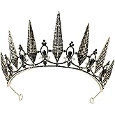 SWEETV Tiaras and Crowns for Women, Crystal Wedding Tiara for Bride, Metal Silver Crown, Costume Party Accessories for Birthday Halloween Prom