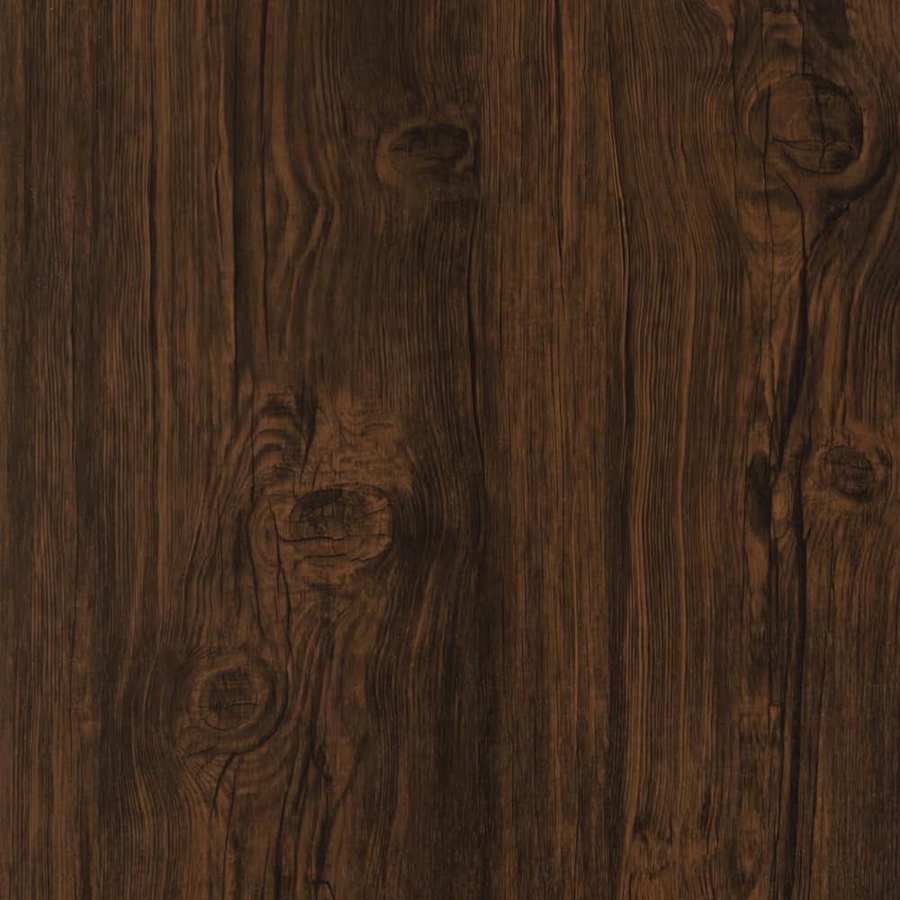 Abyssaly Wood Effect Vinyl Wrap 40x300cm Self Adhesive Dark Brown Oak