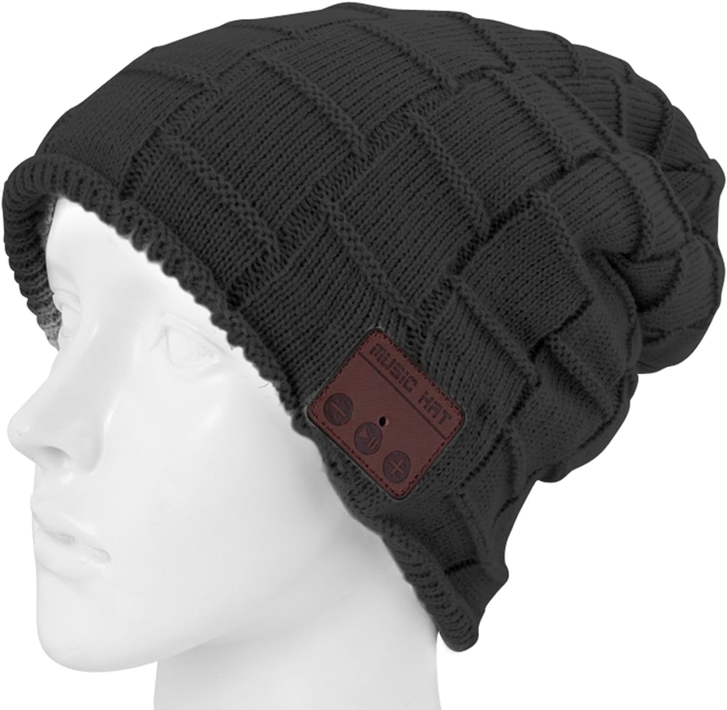 DIOSN Bluetooth Beanie Hat Wireless Speaker Headset Headphones Earphones Mic Music Cap for Running Outdoor Sports Skiing Camping Hiking Cycling - Music Listening, Phone Call Answering, Bluetooth 4.2