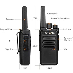 Retevis RT68 Walkie Talkies Rechargeable,Portable