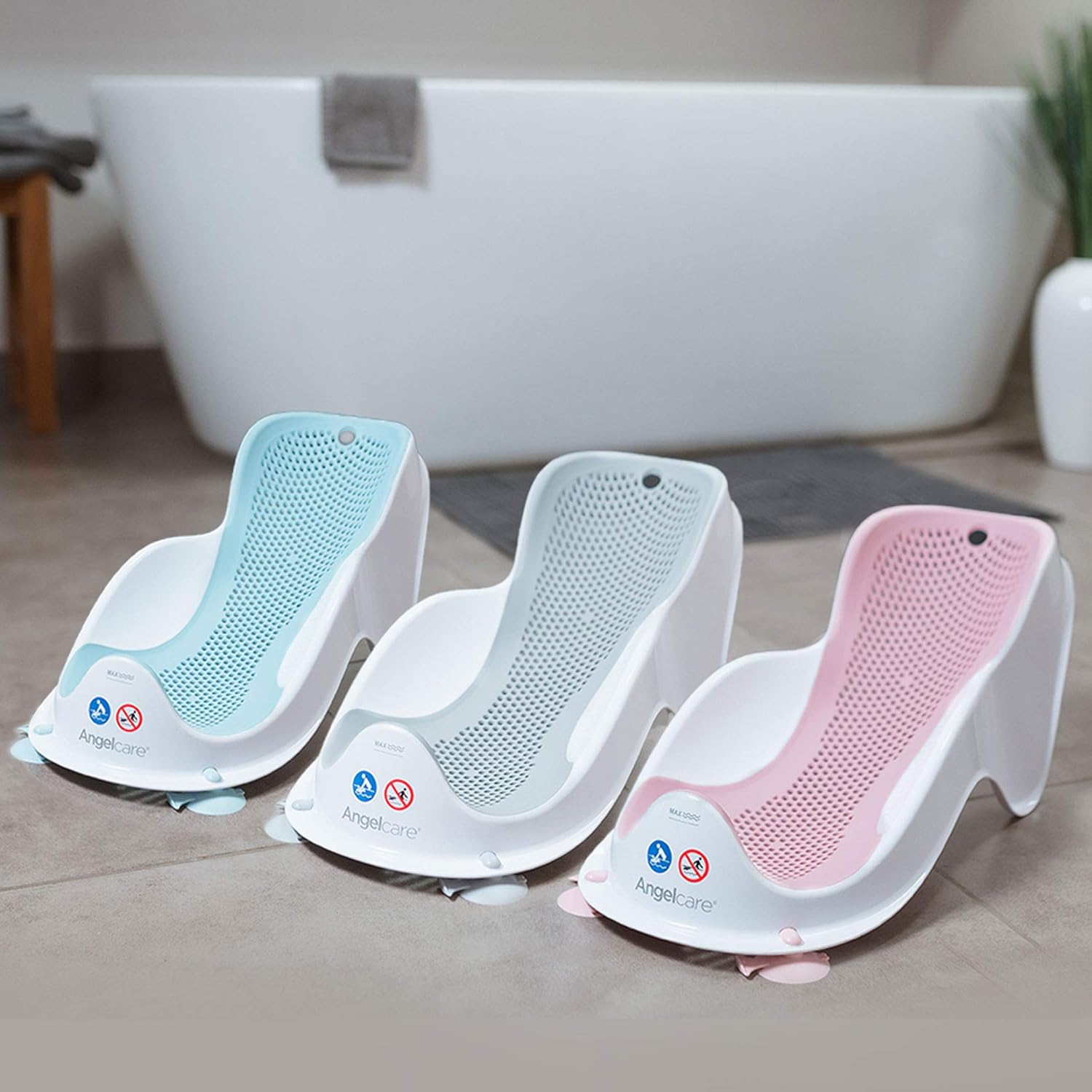 Amazon Com Angelcare Soft Touch Mini Baby Bath Support Aqua Baby