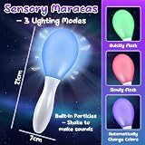 Joyreal Sensory Toys 10Pcs Light Up Autism Fidget Tubes Balls Maracas view 2