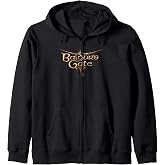 Dungeons &amp; Dragons Baldur's Gate III Big Chest Text Logo Zip Hoodie