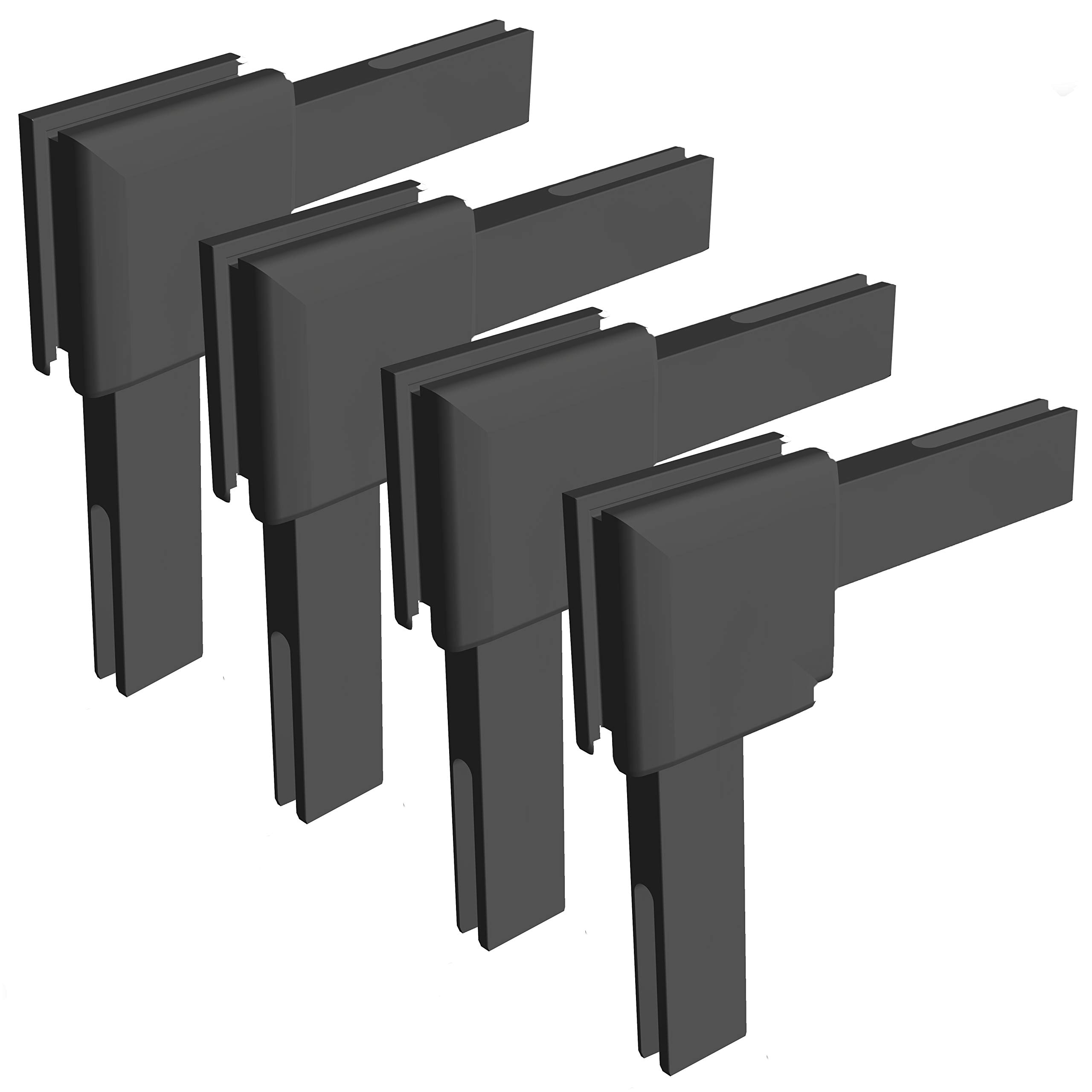 Windhager Insect Protection Corner Connector Set Accessories for Fly Screen Tension Frame Windows and Doors Made of Plastic, Anthracite
