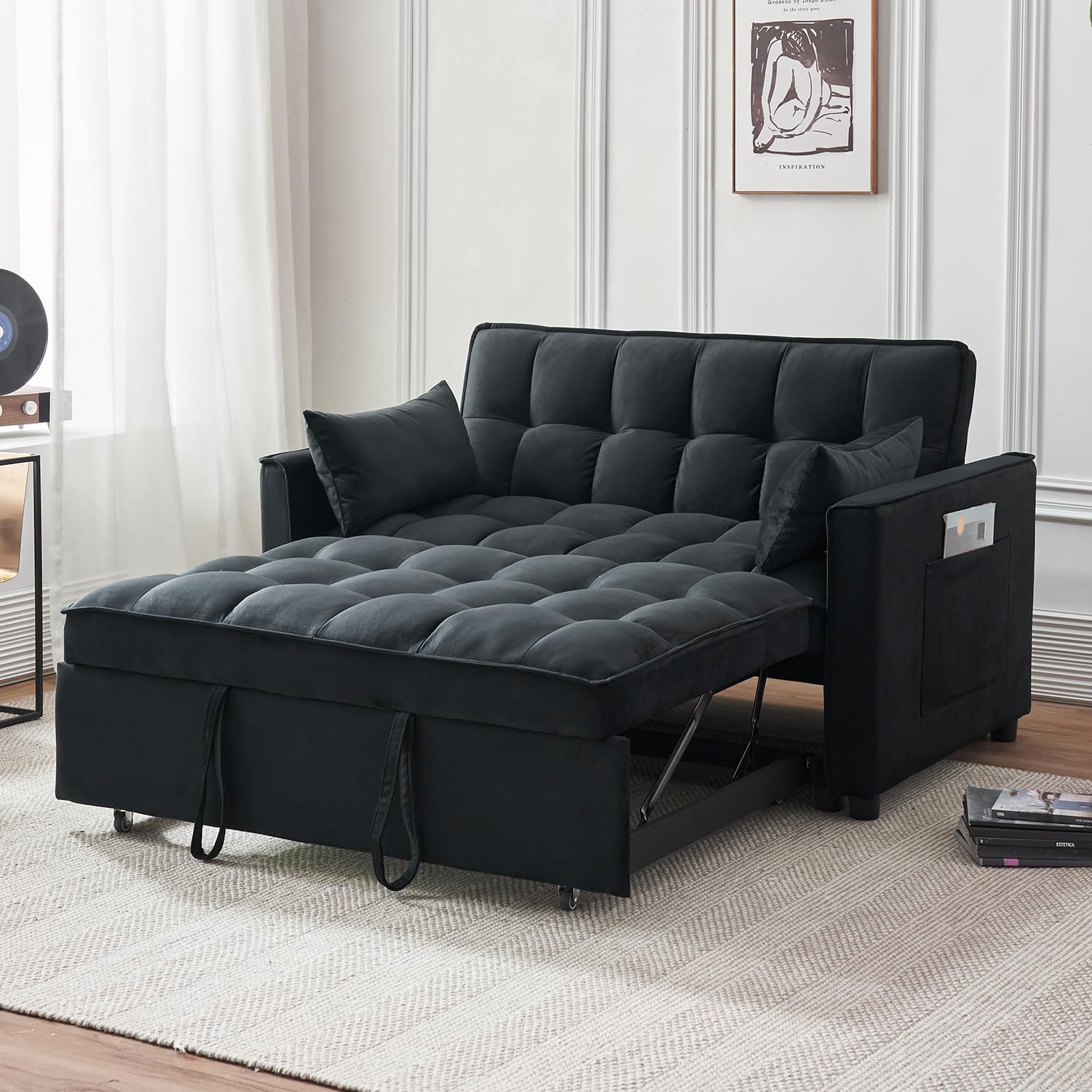 Eifizek 3-in-1 Convertible Sleeper Sofa Bed, Modern