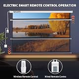 WASJOYE 100" Motorized Projector Screen 16:9 8K HD with Remote Control view 5