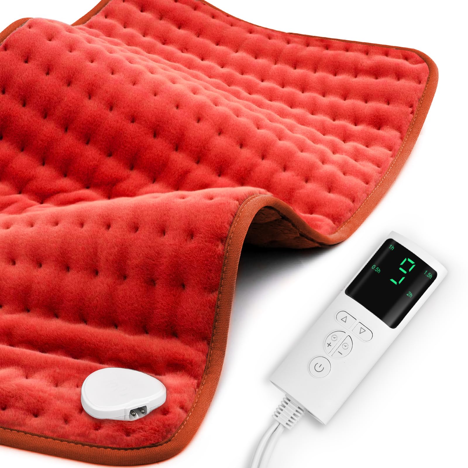 Photo 1 of Stofiro Heating Pad for Back Pain Relief 17"x33" Large, Moist Dry Heat Options, XL Electric Heating Pads, 9 Heat Settings, Machine Washable, Auto-Off, Gifts for Women, Mom, Men