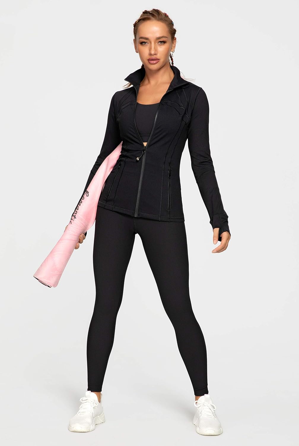QUEENIEKE Women's Sports Define Jacket Slim Fit and Cottony-Soft Handfeel 60927 at  Women’s Clothing store